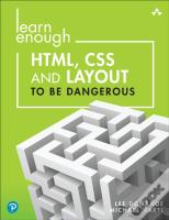 Learn Enough Html, Css And Layout To Be Dangerous