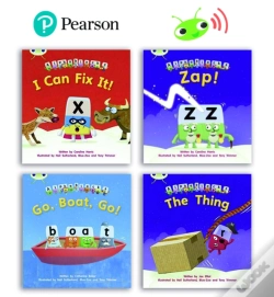 Capa do artigo Learn To Read At Home With Bug Club Phonics Alphablocks: Phase 3 - Reception Term 2 (4 Fiction Books) Pack B
