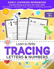 Capa do artigo Learn To Write Tracing Letters & Numbers, Early Learning Workbook, Ages 3 4 5