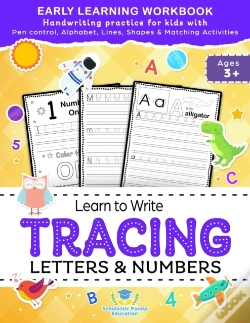 Capa do artigo Learn To Write Tracing Letters & Numbers, Early Learning Workbook, Ages 3 4 5