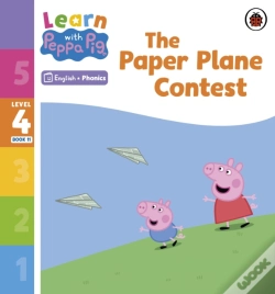 Capa do artigo Learn With Peppa Phonics Level 4 Book 11   The Paper Plane Contest (Phonics Reader)