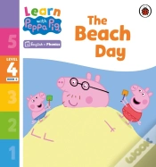 Capa do artigo Learn With Peppa Phonics Level 4 Book 4   The Beach Day (Phonics Reader)