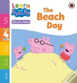 Capa do artigo Learn With Peppa Phonics Level 4 Book 4   The Beach Day (Phonics Reader)