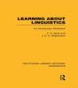 Learning About Linguistics (Rle Linguistics A: General Linguistics) - Preview