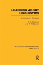 Learning About Linguistics (Rle Linguistics A: General Linguistics) - Preview