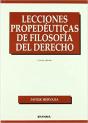 Lecciones Propedéuticas De Filosofía Del Derecho - Preview