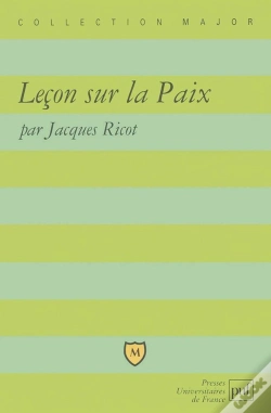 Capa do artigo Leçon Sur La Paix