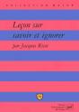 Leçon Sur Savoir Et Ignorer - Preview