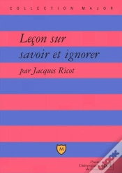 Capa do artigo Leçon Sur Savoir Et Ignorer