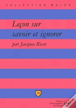 Capa do artigo Leçon Sur Savoir Et Ignorer