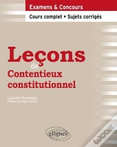 Leçons De Contentieux Constitutionnel