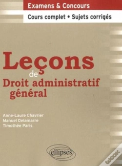 Capa do artigo Lecons De Droit Administratif General Cours Complet & Sujets Corriges