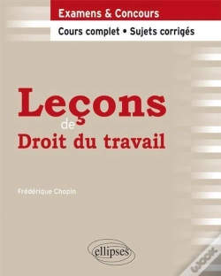 Capa do artigo Leçons De Droit Du Travail ; Cours Complet, Sujets Corrigés