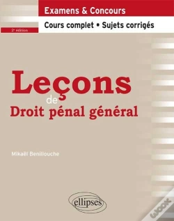 Capa do artigo Lecons De Droit Penal General Cours Complet & Sujets Corriges 2eme Edition