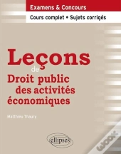 Leçons De Droit Public Des Activités Économiques ; Cours Complet & Sujets Corrigés