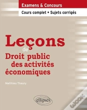 Capa do artigo Leçons De Droit Public Des Activités Économiques ; Cours Complet & Sujets Corrigés