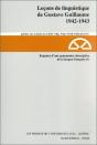 Leçons De Linguistique De Gustave Guillaume, 1942-1943 - Preview