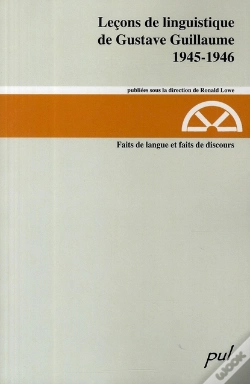 Capa do artigo Lecons De Linguistique De Gustave Guillaume V 18 1945-1946
