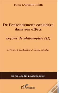 Capa do artigo Lecons De Philosophie T.2 ; De L'Entendement Considere Dans Ses Effets