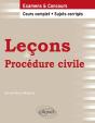 Leçons De Procédure Civile ; Cours Complet, Sujets Corrigés - Preview