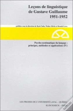 Capa do artigo Leçons Des Années 1951-1952, Série A : Psycho-Systématique Du Langage : Principes, Méthodes Et Applications Iv
