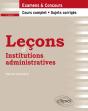 Leçons D'Institutions Administratives - 2e Édition - Preview