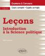 Leçons D'Introduction À La Science Politique - Preview