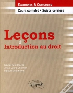 Capa do artigo Leçons D'Introduction Au Droit ; Cours Complet, Sujets Corrigés