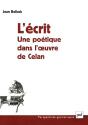 L'Écrit ; Une Poétique Dans L'Oeuvre De Celan - Preview