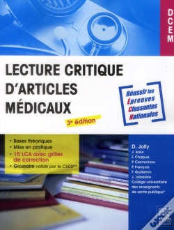 Capa do artigo Lecture Critique D'Articles Medicaux
