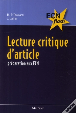Capa do artigo Lecture Critique D'Articles ; Préparation Aux Ecn