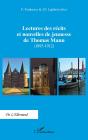 Lectures Des Récits Et Nouvelles De Jeunesse De Thomas Mann 1893-1912 - Preview