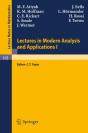 Lectures In Modern Analysis And Applications I - Preview