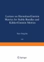 Lectures On Hermitian-Einstein Metrics For Stable Bundles And Kahler-Einstein Metrics - Preview