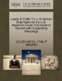 Leeds & Catlin Co V. American Graphophone Co U.S. Supreme Court Transcript Of Record With Supporting Pleadings - Preview