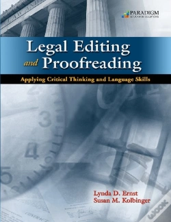 Capa do artigo Legal Editing And Proofreading Applying Critical Thinking And Language Skills