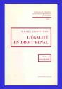 L'Égalité En Droit Pénal - Preview