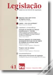 Capa do artigo Legislação (Cadernos de Ciência de Legislação) N.º 41