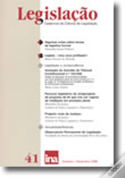 Capa do artigo Legislação (Cadernos de Ciência de Legislação) N.º 41