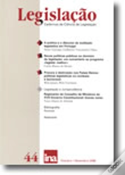 Capa do artigo Legislação (Cadernos de Ciência de Legislação) N.º 44