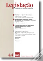 Capa do artigo Legislação (Cadernos de Ciência de Legislação) N.º 44