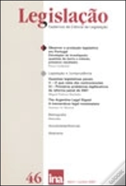 Capa do artigo Legislação (Cadernos de Ciência de Legislação) N.º 46