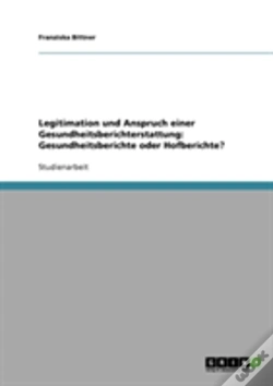 Capa do artigo Legitimation Und Anspruch Einer Gesundheitsberichterstattung