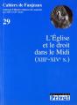 L'Église Et Le Droit Dans Le Midi (Xiiie-Xive S.) - Preview