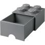LEGO Brick Drawer 4 - Dark Stone Gray - Preview