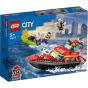 Lego City Barco De Resgate Dos Bombeiros 60373 - Preview