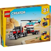 Capa do artigo Lego Creator Camião de Plataforma com Helicóptero