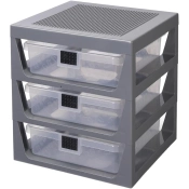 Capa do artigo LEGO Bookshelf with 3 Drawers - Dark Gray