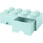 LEGO Drawer Brick 8 - Aqua - Preview