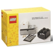 Capa do artigo LEGO desk drawers - Black, Gray & White